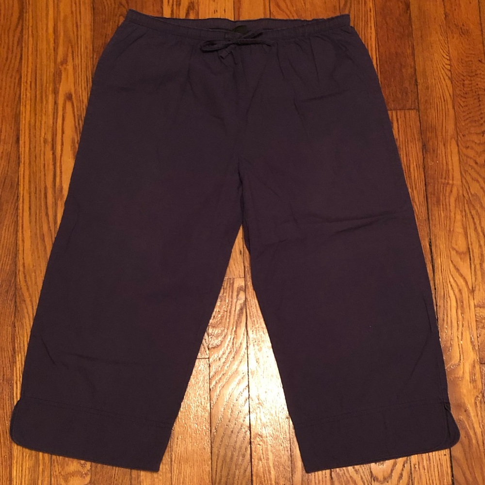 Target xhilaration capri pants sz S small 100% cotton navy blue